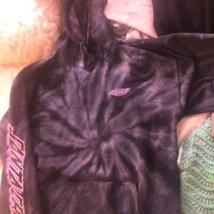 Santa Cruz tye dye hoodie